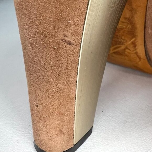 B BRIAN ATWOOD Made in Italy 🇮🇹 Suede Booties Fringe Details Size 8.5 - Picture 9 of 16